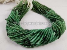 Emerald Shaded Micro Cut Beads